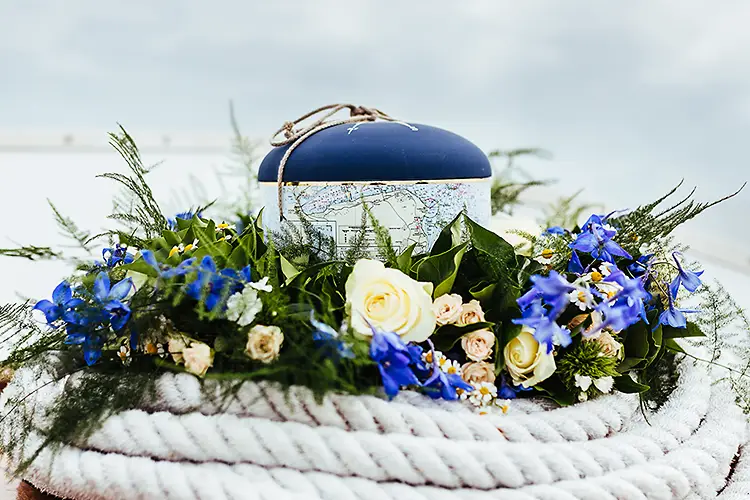 Seebestattung durch Muendersches Bestattungshaus